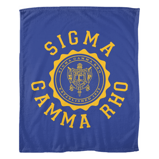 Blankets Sigma Gamma Rho Seal Fleece Blankets