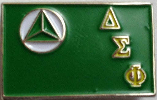 Delta Sigma Phi Fraternity Flag Pin
