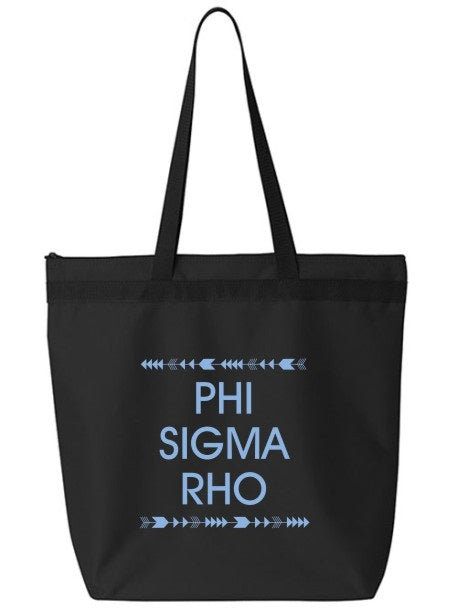 Phi Sigma Rho Arrow Top Bottom Tote Bag