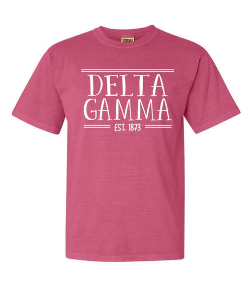 Delta Gamma Custom Comfort Colors Crewneck T-Shirt