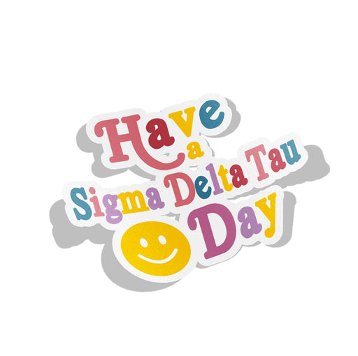 Sigma Delta Tau Happy Day Sorority Decal