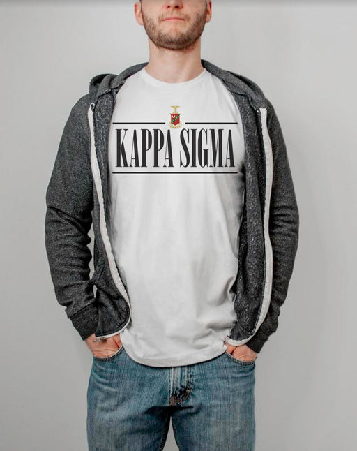 Kappa Sigma Double Bar Crest T-Shirt
