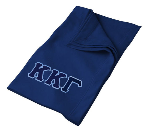 Kappa Kappa Gamma Greek Twill Lettered Sweatshirt Blanket