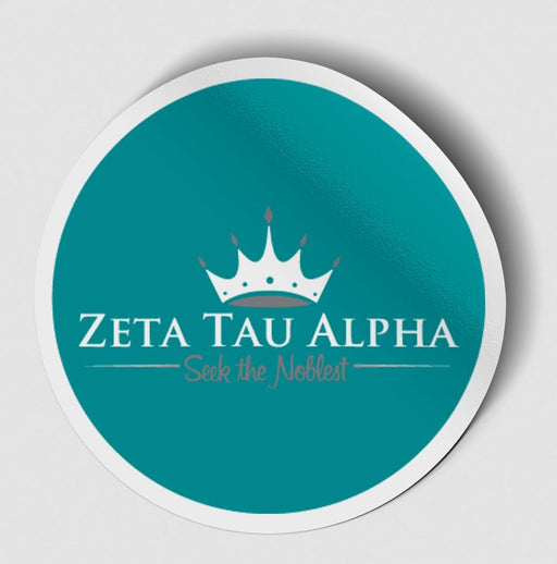 Zeta Tau Alpha Logo Circle Sticker