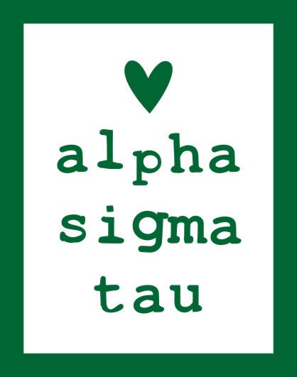 Alpha Sigma Tau Heart Sticker