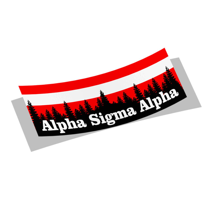 Alpha Sigma Alpha Mountains Decal