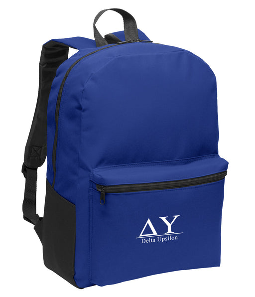 Delta Upsilon Collegiate Embroidered Backpack