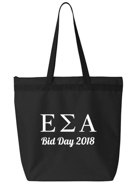 Epsilon Sigma Alpha Roman Letters Event Tote Bag