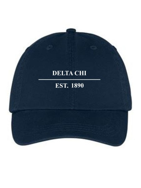 Delta Chi Line Year Embroidered Hat