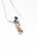 Pi Kappa Phi Sterling Silver Lavaliere Pendant with Swarovski Crystal