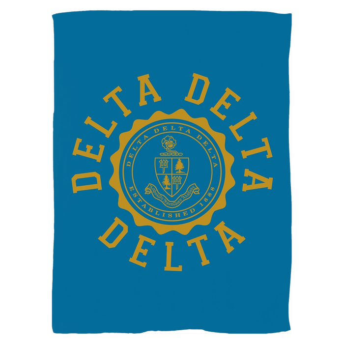 Delta Delta Delta Seal Fleece Blankets Delta Delta Delta Seal Fleece Blankets