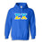Sigma Chi Two Toned Lettered Hooded Sweatshirt