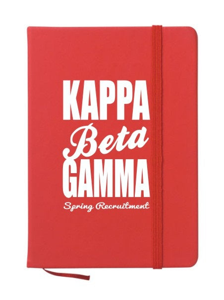 Kappa Beta Gamma Cursive Impact Notebook