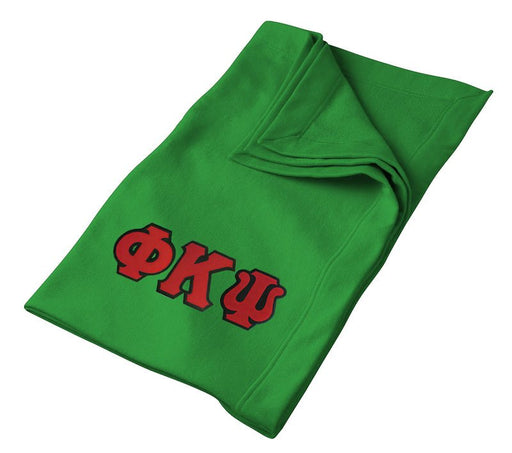 Phi Kappa Psi Greek Twill Lettered Sweatshirt Blanket