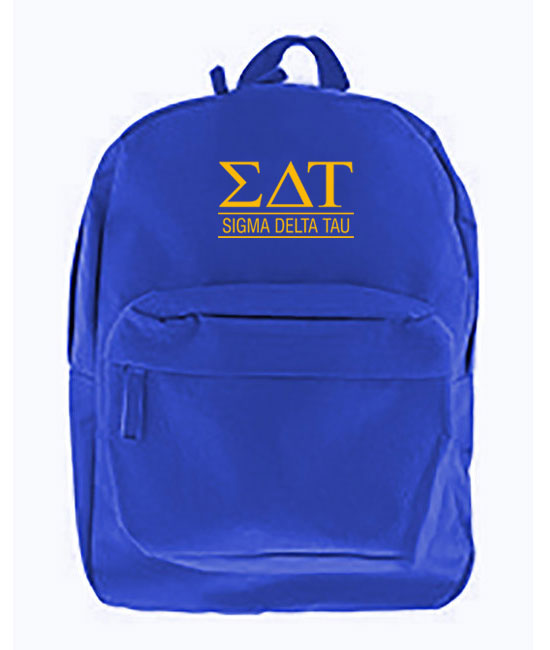 Sigma Delta Tau Custom Embroidered Backpack