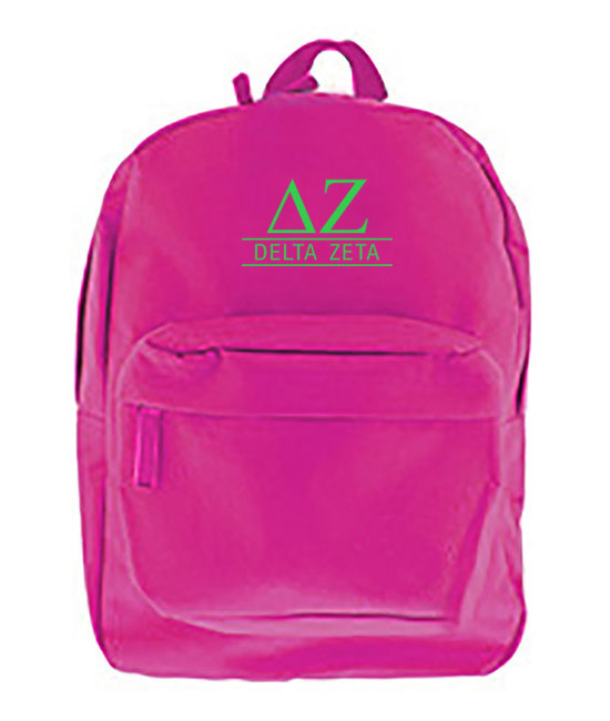 Delta Zeta Custom Embroidered Backpack