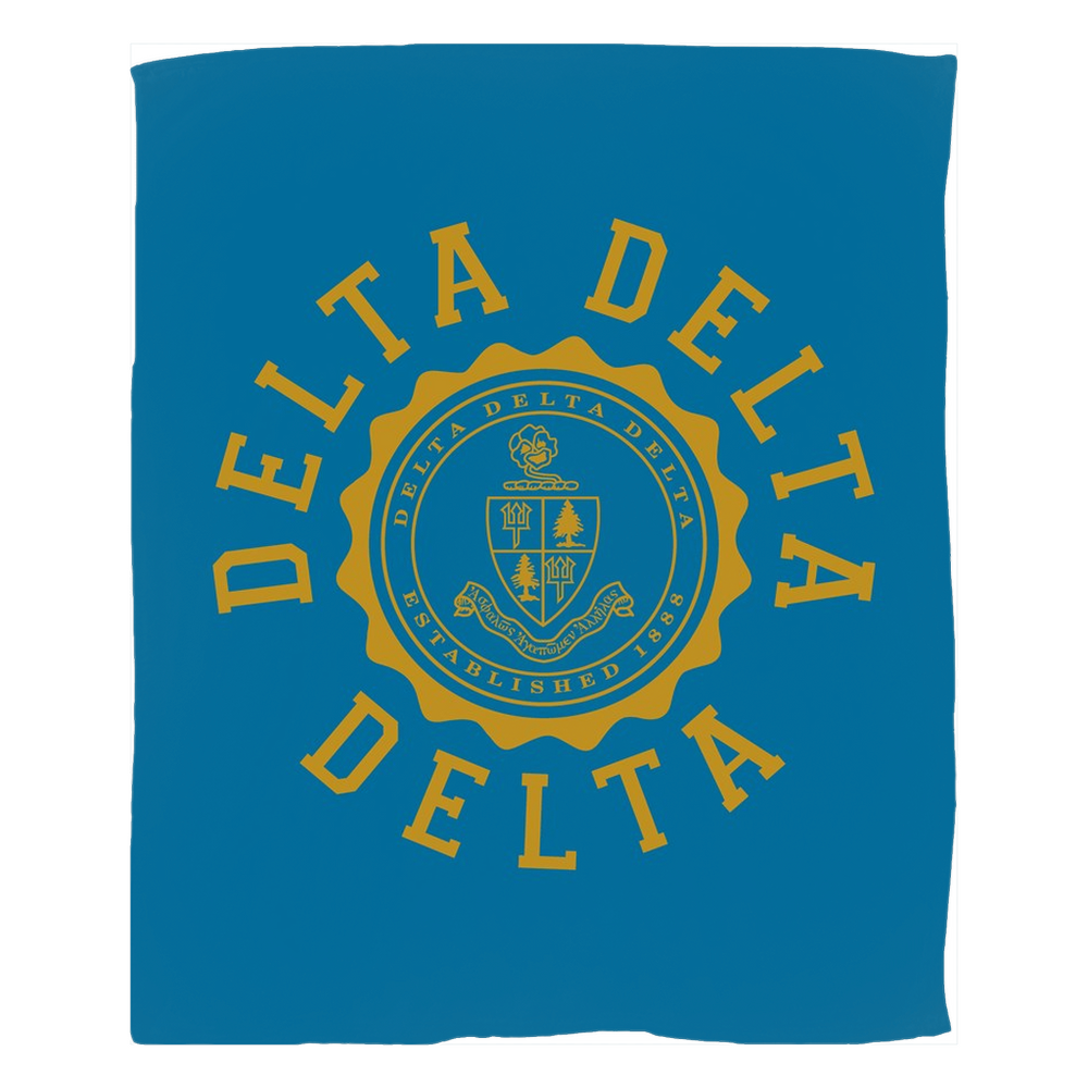 Delta Delta Delta Seal Fleece Blankets Delta Delta Delta Seal Fleece Blankets