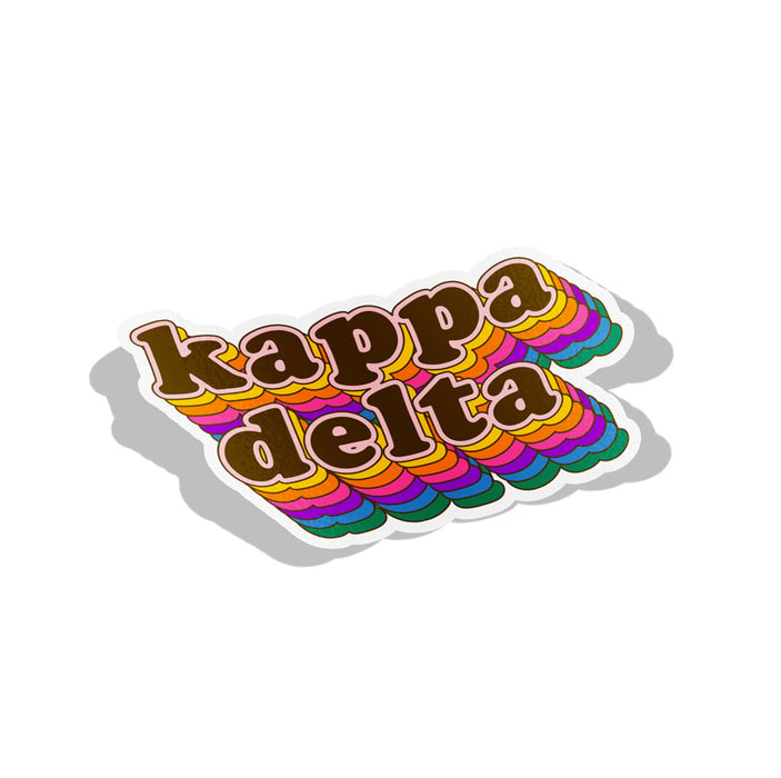 Kappa Delta Retro Sorority Decal
