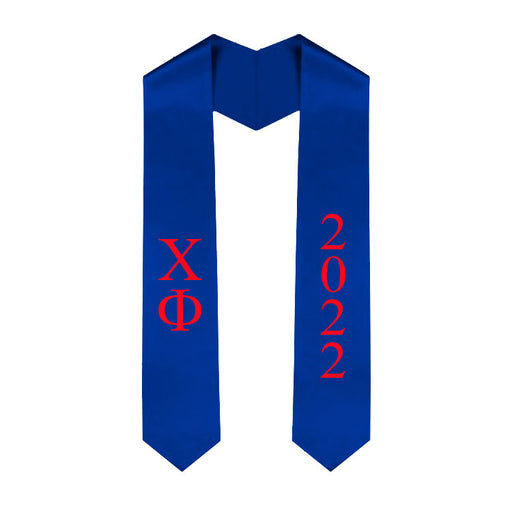 Chi Phi Vertical Grad Stole with Letters & Year