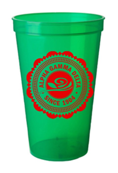 Alpha Gamma Delta Classic Oldstyle Giant Plastic Cup