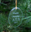 Delta Tau Delta Engraved Glass Ornament
