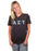 Alpha Sigma Tau Unisex V-Neck T-Shirt with Sewn-On Letters