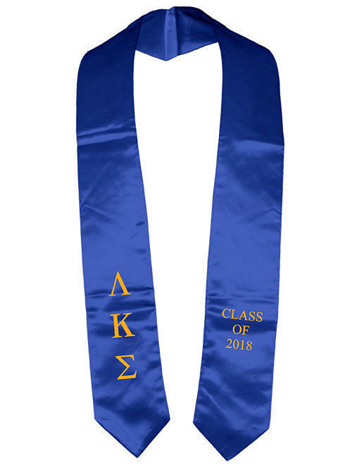 Lambda Kappa Sigma Classic Colors Embroidered Grad Stole