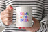 Sigma Alpha Omega Coffee Mug with Rainbows