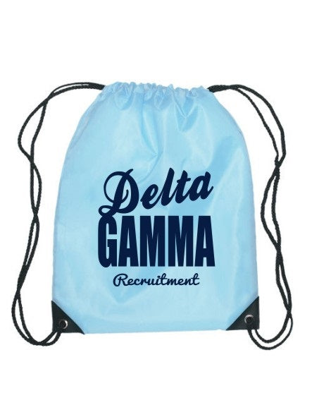Delta Gamma Cursive Impact Sports Bag