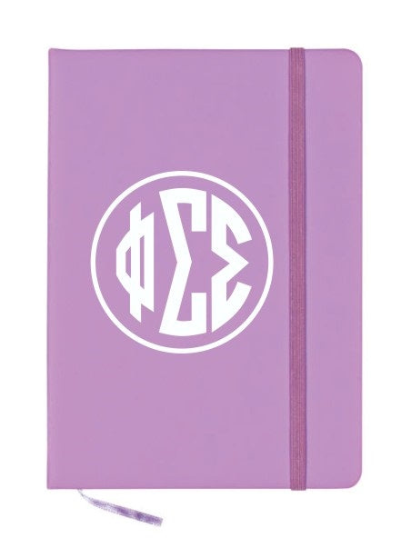 Phi Sigma Sigma Monogram Notebook