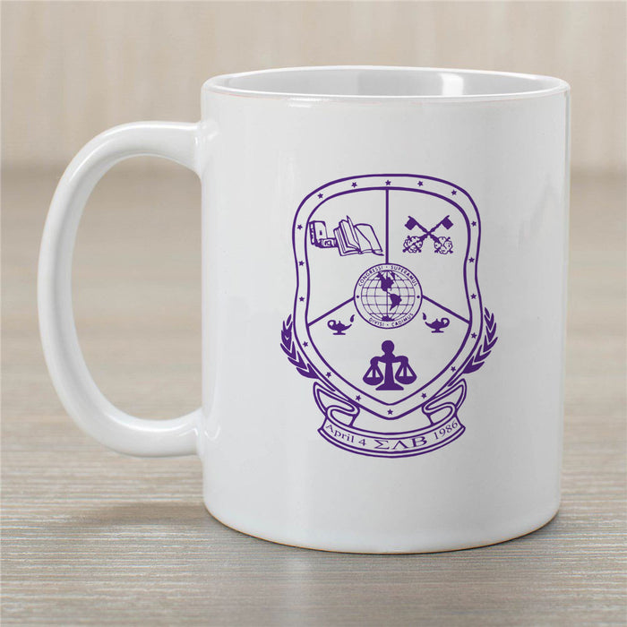 Sigma Lambda Beta Crest Coffee Mug