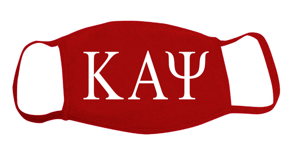 Kappa Alpha Psi Face Mask With Big Greek Letters