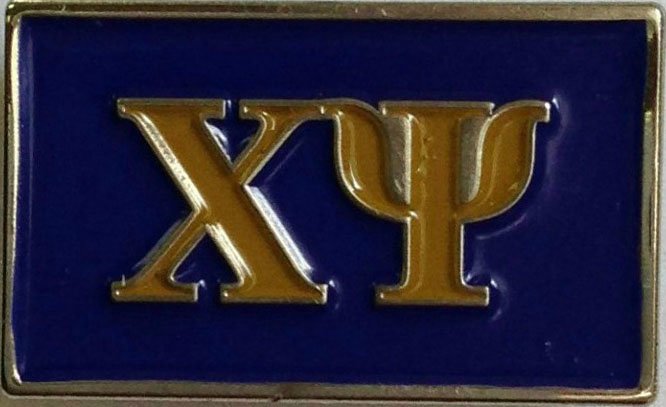 Chi Psi Fraternity Flag Pin