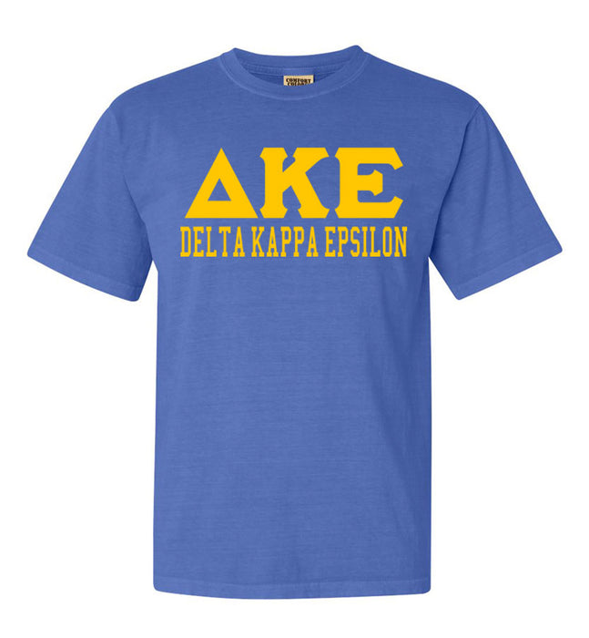 Delta Kappa Epsilon Custom Comfort Colors Greek T-Shirt