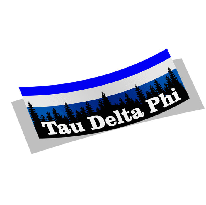 Tau Delta Phi Mountains Decal