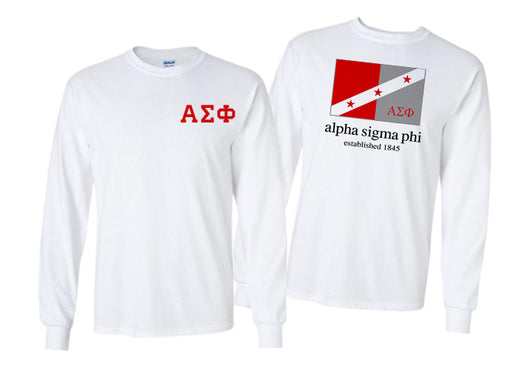 Alpha Sigma Phi Long Sleeve Flag Tee