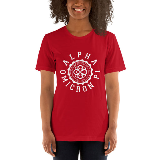 Alpha Omicron Pi Alpha Omicron Pi Crest Short-Sleeve Unisex T-Shirt