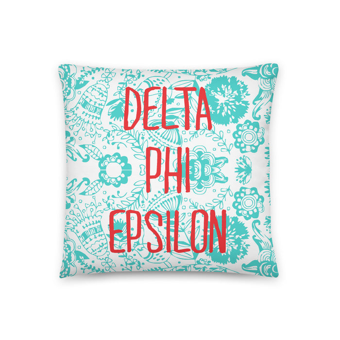 Delta Phi Epsilon Throw Pillow Delta Phi Epsilon Throw Pillow