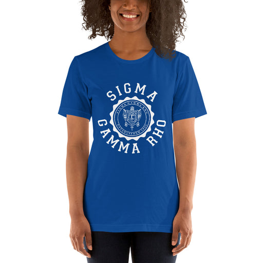 Sigma Gamma Rho Crest Short-Sleeve Unisex T-Shirt