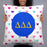 Delta Delta Delta Hearts Basic Pillow Delta Delta Delta Hearts Basic Pillow