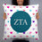 Zeta Tau Alpha Hearts Basic Pillow Zeta Tau Alpha Hearts Basic Pillow