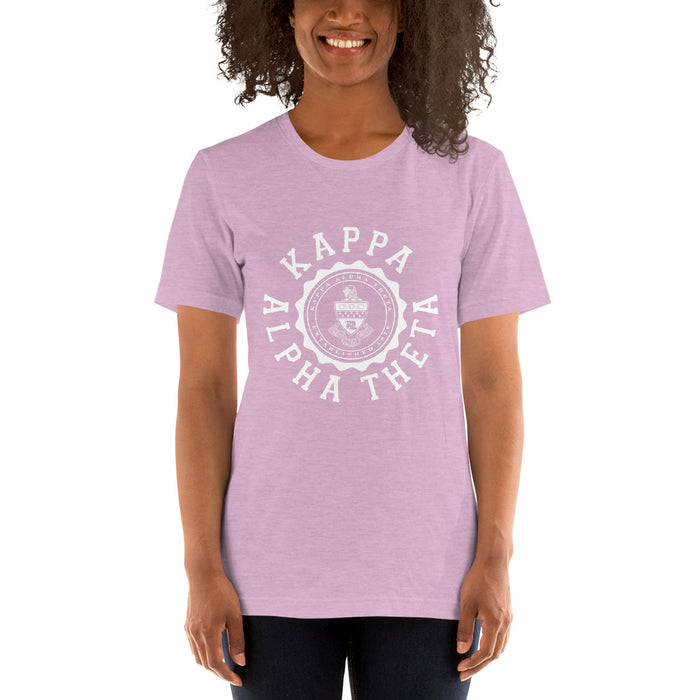 Kappa Alpha Theta Crest Short Sleeve Unisex T Shirt Kappa Alpha Theta Crest Short-Sleeve Unisex T-Shirt
