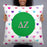 Delta Zeta Hearts Basic Pillow Delta Zeta Hearts Basic Pillow