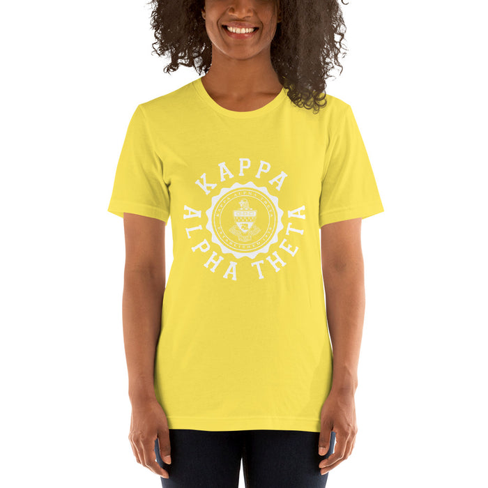Kappa Alpha Theta Crest Short Sleeve Unisex T Shirt Kappa Alpha Theta Crest Short-Sleeve Unisex T-Shirt