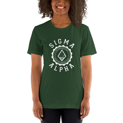 Sigma Alpha Sigma Alpha Crest Short-Sleeve Unisex T-Shirt