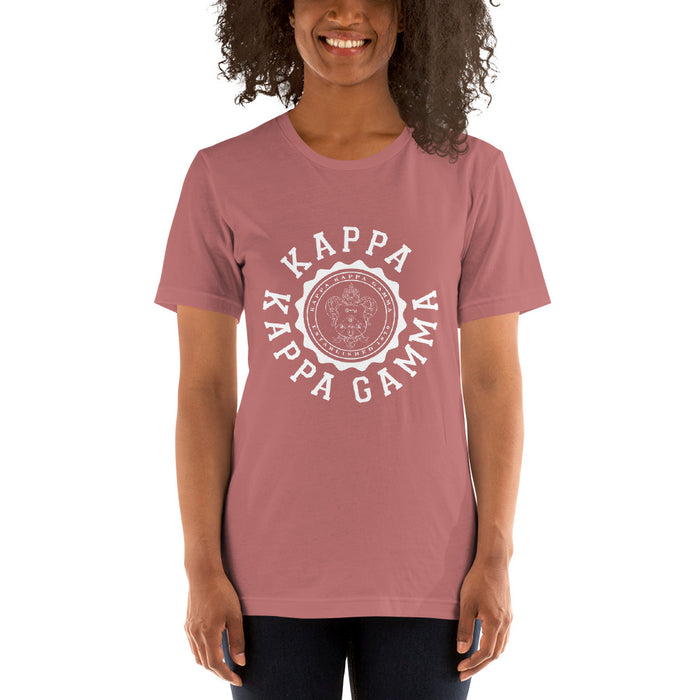 Kappa Kappa Gamma Crest Short Sleeve Unisex T Shirt Kappa Kappa Gamma Crest Short-Sleeve Unisex T-Shirt