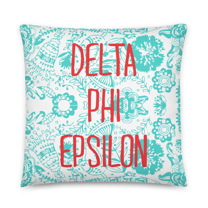 Delta Phi Epsilon Throw Pillow Delta Phi Epsilon Throw Pillow