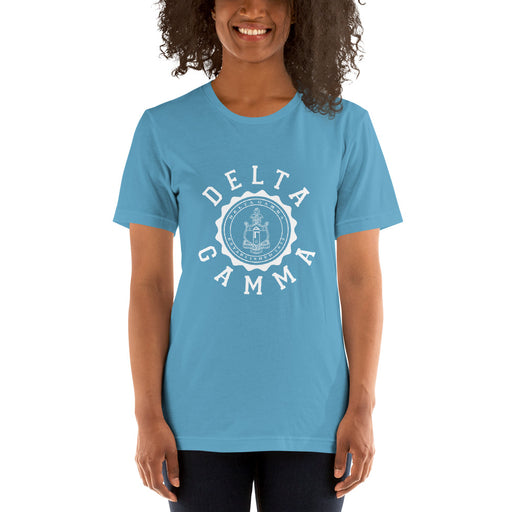 Delta Gamma Crest Short-Sleeve Unisex T-Shirt