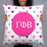 Gamma Phi Beta Hearts Basic Pillow Gamma Phi Beta Hearts Basic Pillow