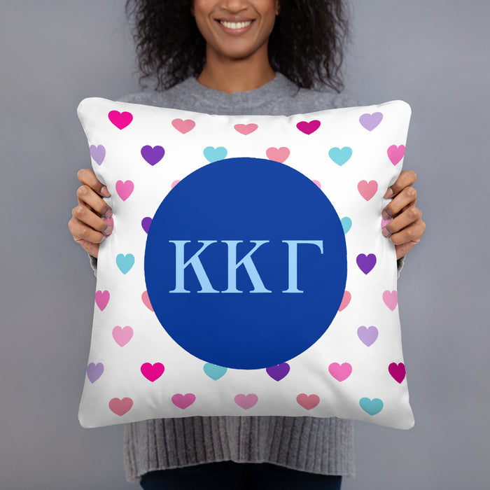 Kappa Kappa Gamma Hearts Basic Pillow Kappa Kappa Gamma Hearts Basic Pillow